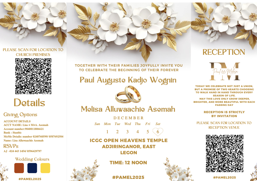 Melissa and Paul invitation PDF cover